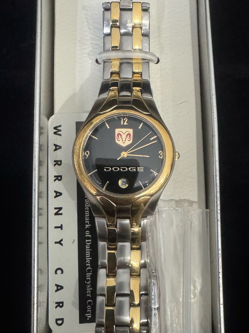 Dodge Two-Tone Logo Wristwatch - Gold & Silver